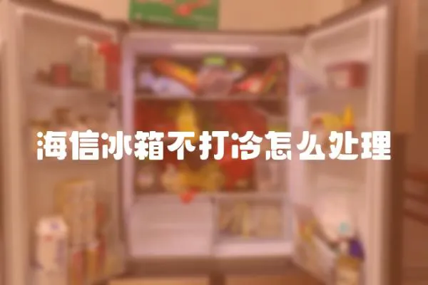海信冰箱不打冷怎么處理