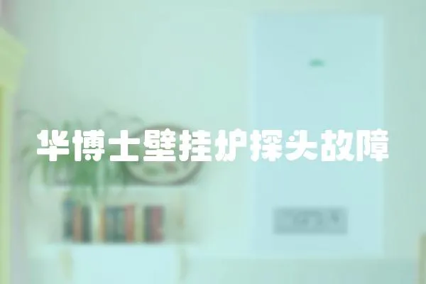 華博士壁掛爐探頭故障