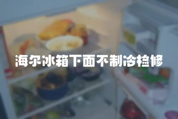 海爾冰箱下面不制冷檢修