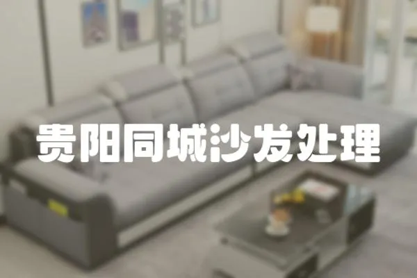 貴陽(yáng)同城沙發(fā)處理