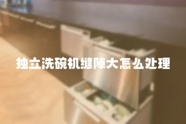 獨立洗碗機縫隙大怎么處理