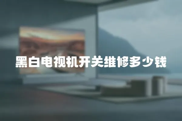 黑白電視機開關維修多少錢