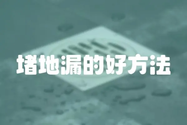 堵地漏的好方法