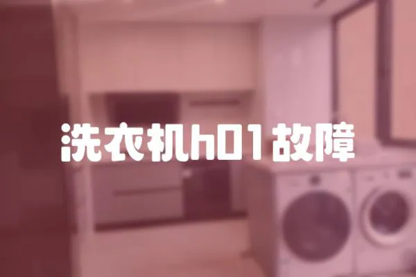 洗衣機h01故障