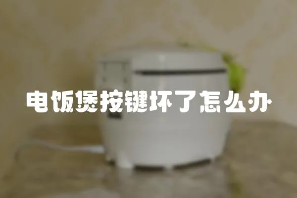 電飯煲按鍵壞了怎么辦