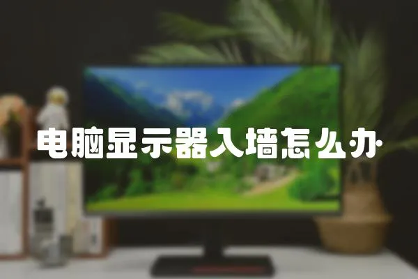 電腦顯示器入墻怎么辦