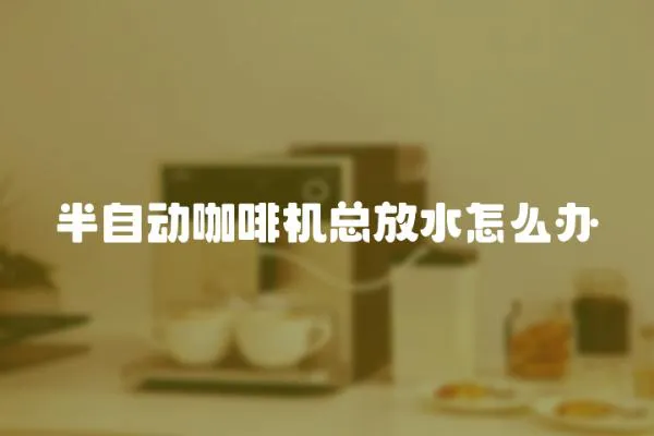 半自動咖啡機總放水怎么辦