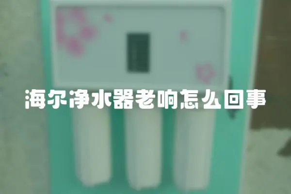 海尔净水器老响怎么回事