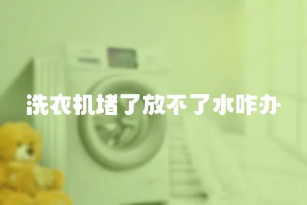 洗衣機堵了放不了水咋辦
