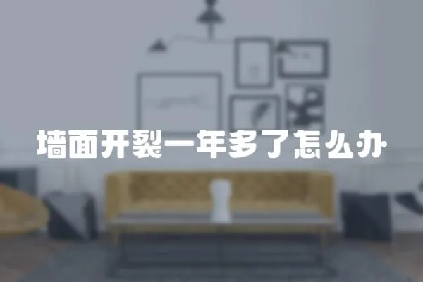 墻面開裂一年多了怎么辦