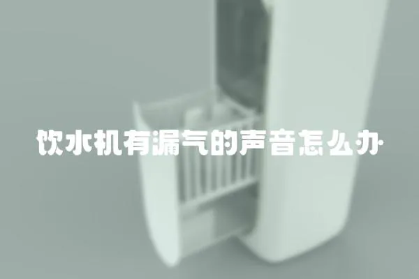 飲水機有漏氣的聲音怎么辦
