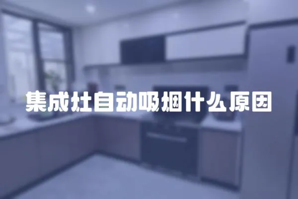 集成灶自動吸煙什么原因