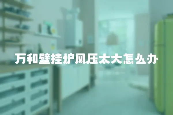 萬(wàn)和壁掛爐風(fēng)壓太大怎么辦