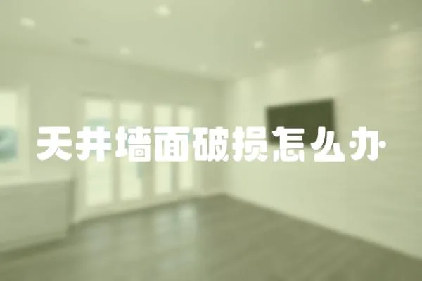 天井墻面破損怎么辦
