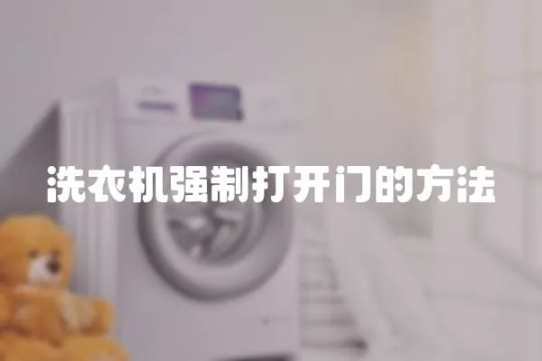 洗衣機(jī)強(qiáng)制打開門的方法