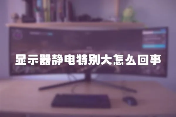 顯示器靜電特別大怎么回事