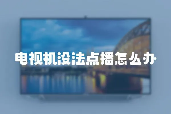 電視機沒法點播怎么辦