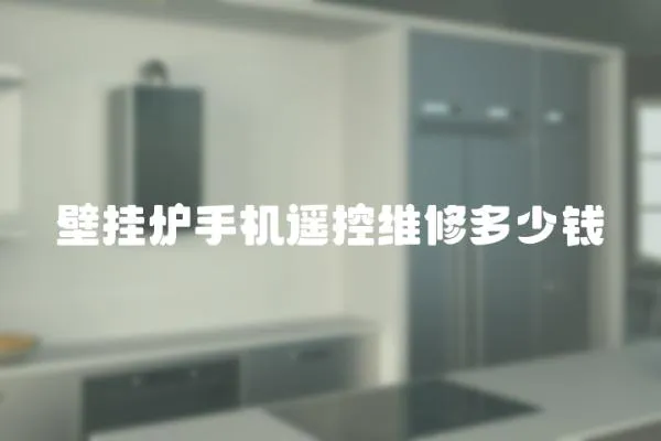 壁掛爐手機遙控維修多少錢