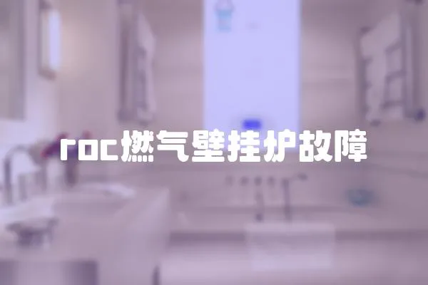 roc燃?xì)獗趻鞝t故障