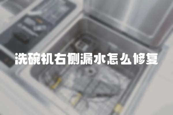 洗碗機(jī)右側(cè)漏水怎么修復(fù)
