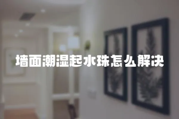墻面潮濕起水珠怎么解決