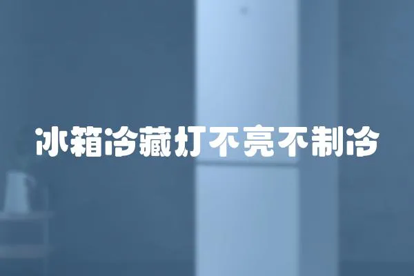 冰箱冷藏燈不亮不制冷