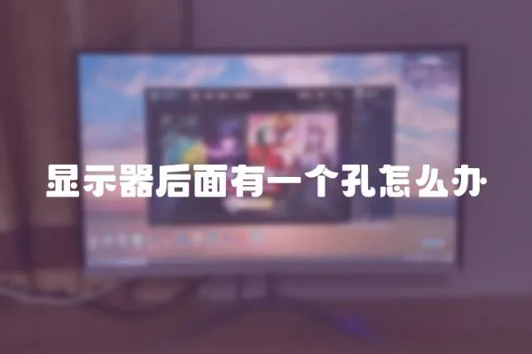 顯示器后面有一個孔怎么辦