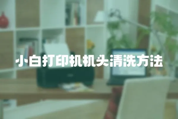 小白打印機機頭清洗方法