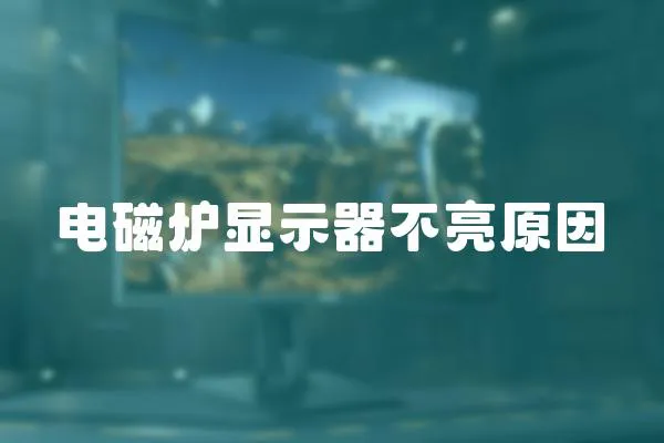 電磁爐顯示器不亮原因