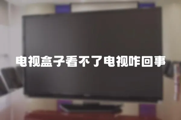 電視盒子看不了電視咋回事