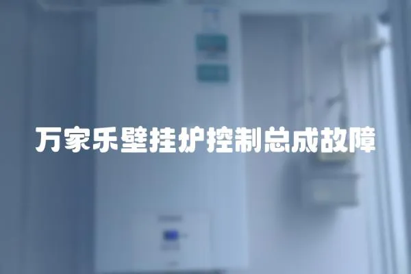 萬家樂壁掛爐控制總成故障