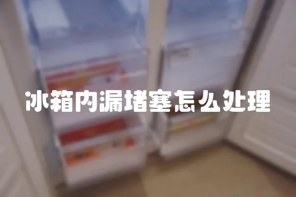 冰箱內漏堵塞怎么處理