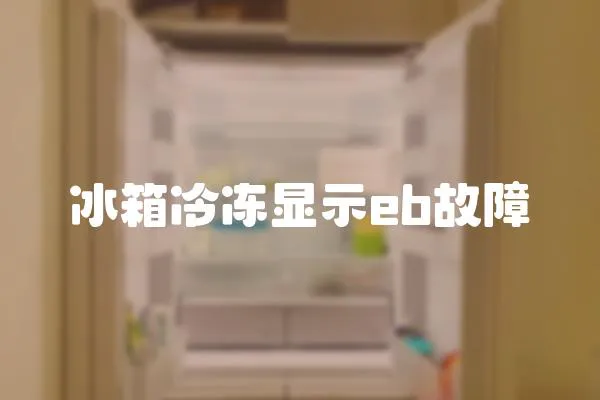 冰箱冷凍顯示eb故障