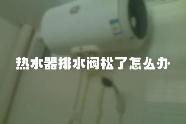 熱水器排水閥松了怎么辦