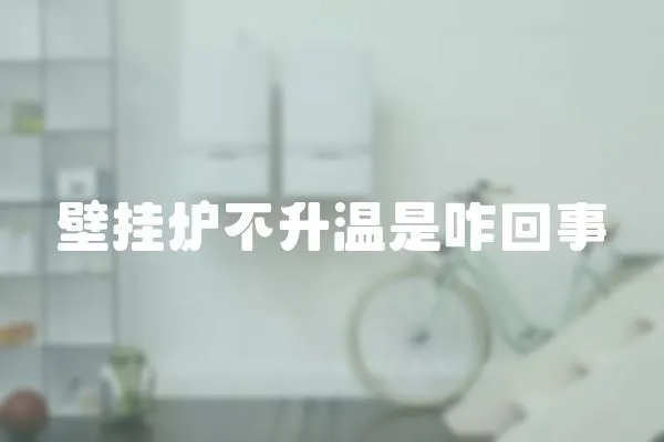 壁掛爐不升溫是咋回事