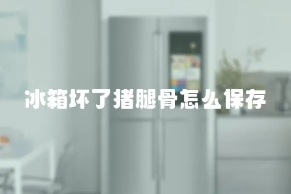 冰箱壞了豬腿骨怎么保存