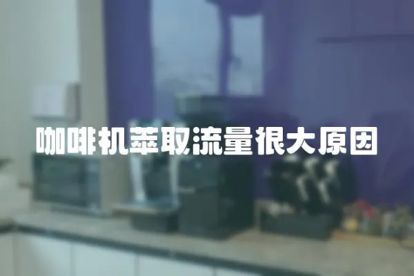 咖啡機(jī)萃取流量很大原因