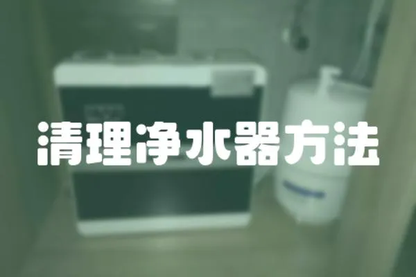 清理凈水器方法