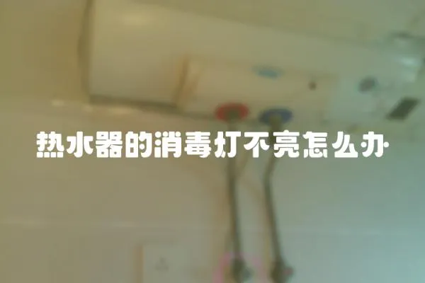 熱水器的消毒燈不亮怎么辦