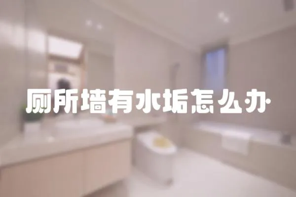 廁所墻有水垢怎么辦