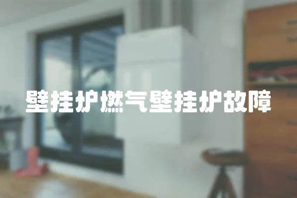 壁掛爐燃氣壁掛爐故障