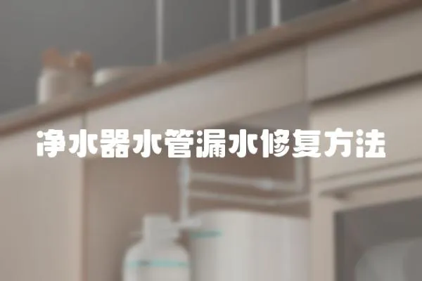 凈水器水管漏水修復(fù)方法