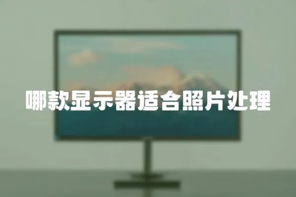哪款顯示器適合照片處理