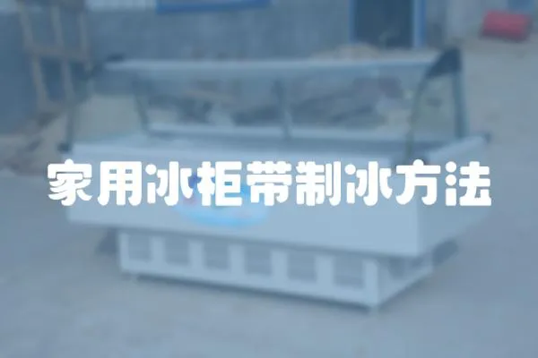 家用冰柜帶制冰方法