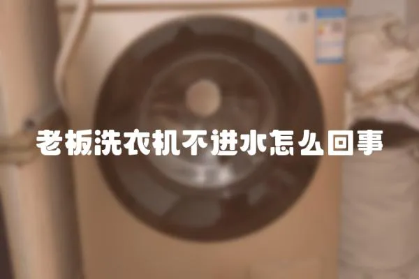 老板洗衣機不進水怎么回事