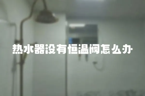 熱水器沒有恒溫閥怎么辦