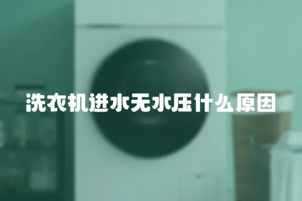 洗衣機(jī)進(jìn)水無(wú)水壓什么原因