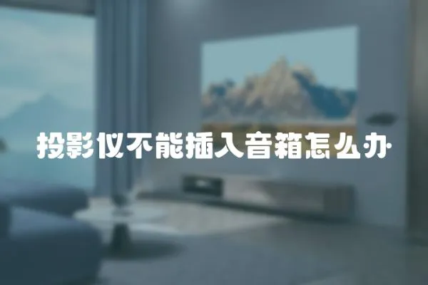投影儀不能插入音箱怎么辦
