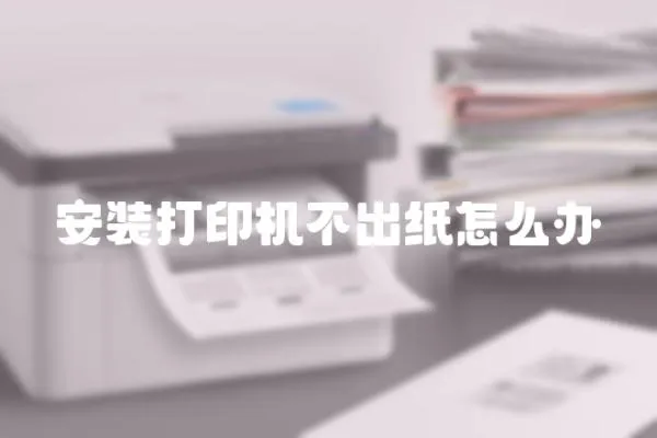 安裝打印機不出紙怎么辦
