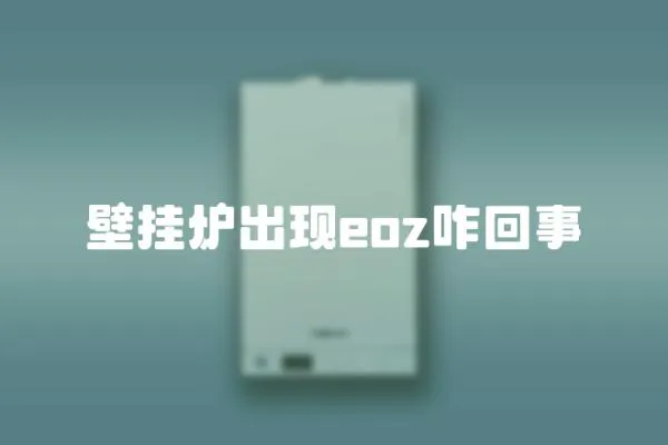 壁掛爐出現eoz咋回事